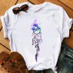 Feather Watercolor Print Women T-shirt - melvincucci