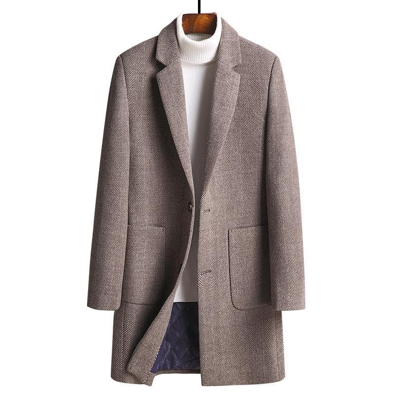 Thick Woolen Coat Men's Jacket - melvincucci