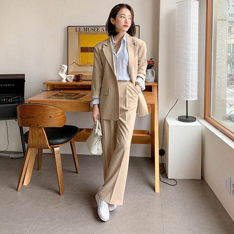 Female casual suit pants suit - melvincucci