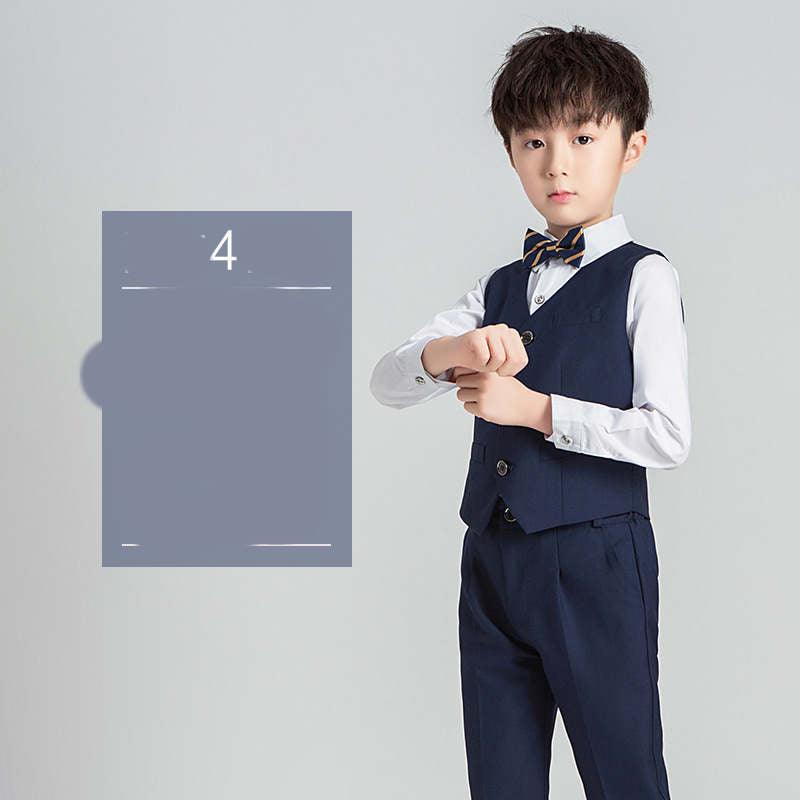 Children's Suit Boys Solid Color Flower Girl Dress  Catwalk Performance Clothing - melvincucci