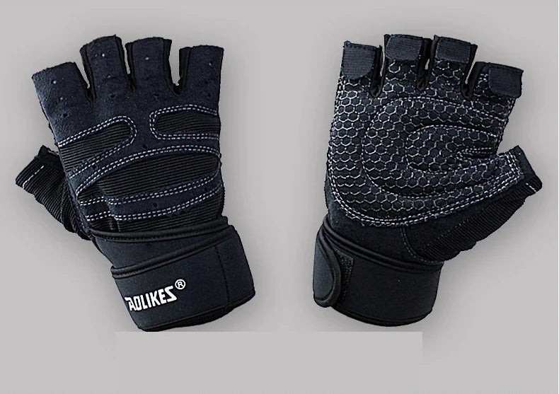 Fitness Gloves Men And Women Exercise Equipment Dumbbell Exercise Weightlifting Half-Finger Gloves Training Gym Breathable Non-Slip - melvincucci