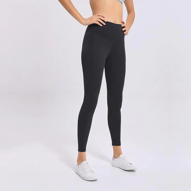 Fitness high waist tight cropped trousers - melvincucci