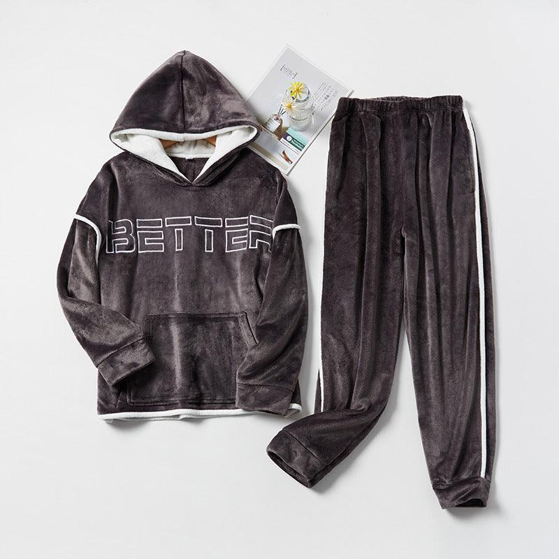 Flannel Couple Home Service Suit For Men And Women - melvincucci