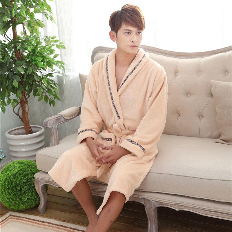 Flannel pajamas Hotel bathrobe - melvincucci