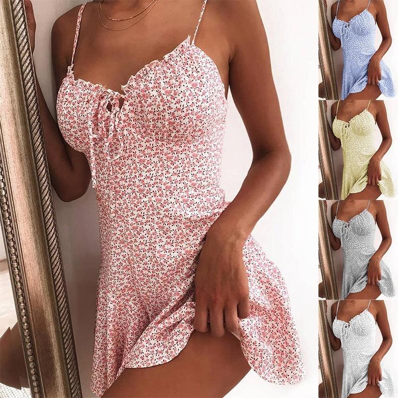 Floral dress mini dress - melvincucci