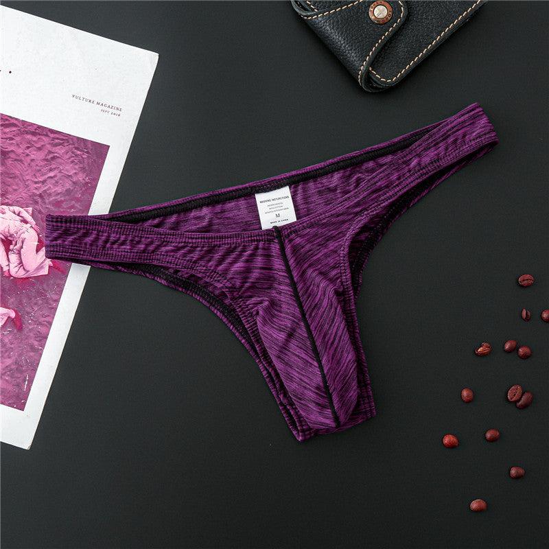 Foreign Trade Fun Underwear Men'S Underwear Thongs Sex Fun Men U Convex Foreign Trade Underwear Nylon Thongs - melvincucci