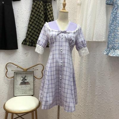 French plaid dress women - melvincucci