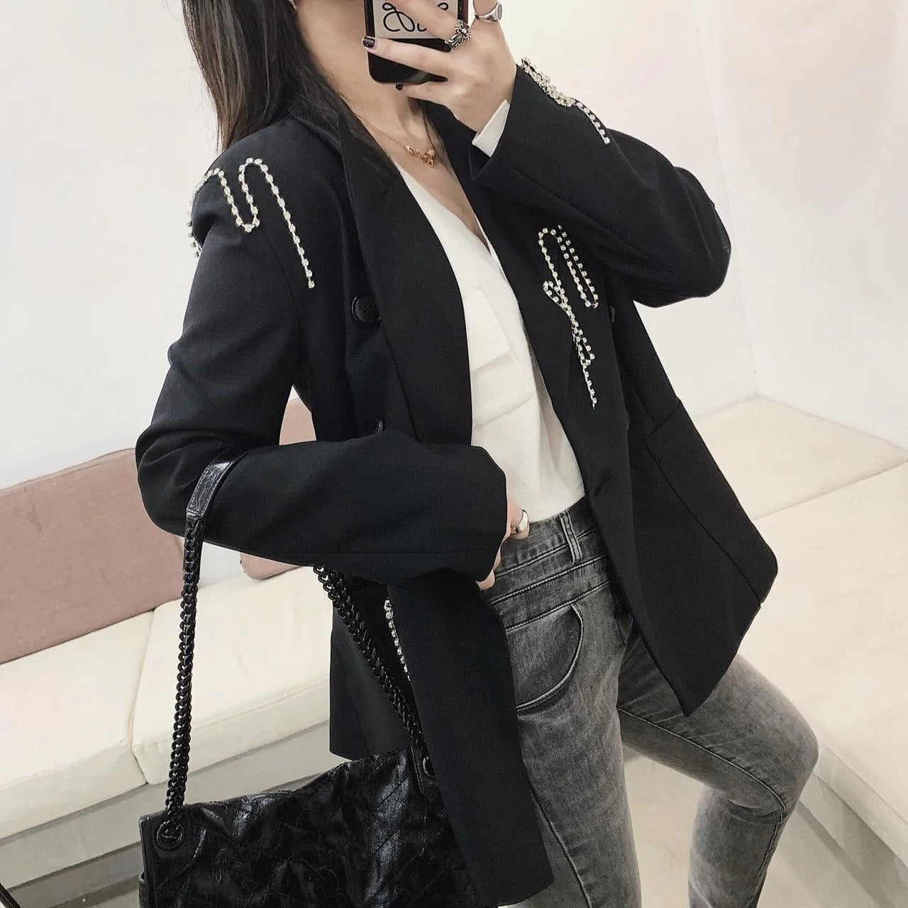 Fringed blazer - melvincucci