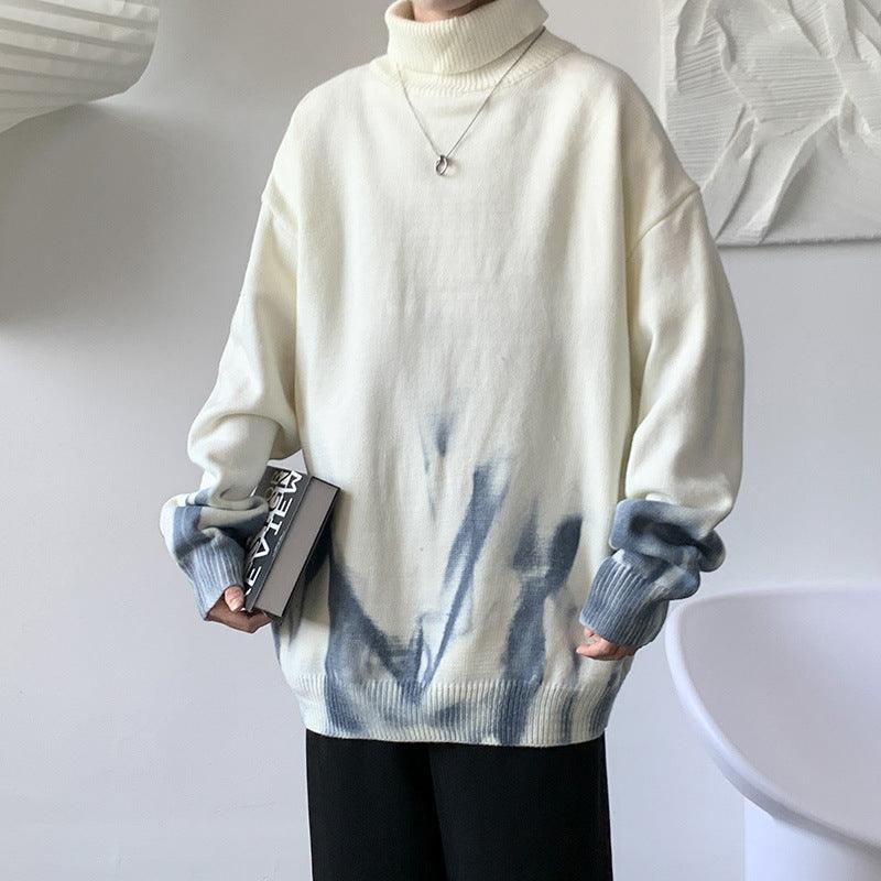 Futuristic Style Turtleneck Knitwear Jumper Sweatshirt - melvincucci