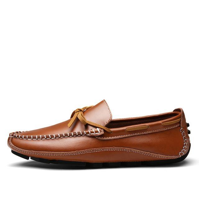 Genuine Leather Men Moccasin Shoes - melvincucci