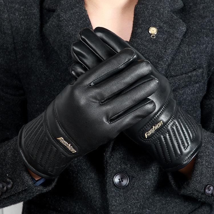 Gloves men winter plus velvet thickening - melvincucci