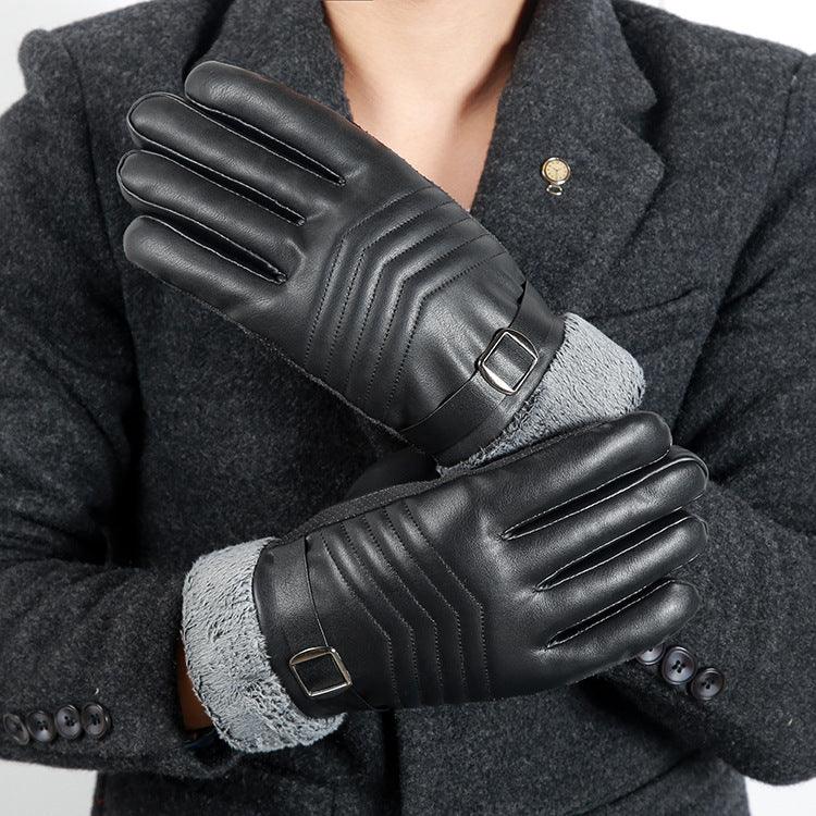 Gloves men winter plus velvet thickening - melvincucci