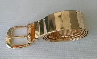 Gold Silver & Black Shiny Belts - melvincucci