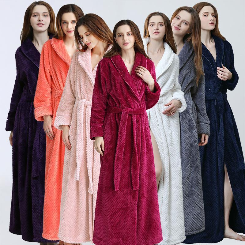 Gown Women Winter Warm Bathrobe Pajamas - melvincucci