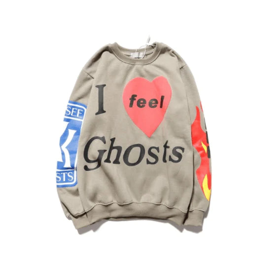 Graffiti Letter Velvet Sweatshirt Men - melvincucci