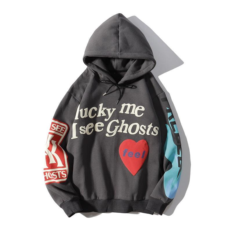 Graffiti Letter Velvet Sweatshirt Men - melvincucci