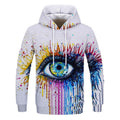 Graffiti Painting Print Sweatshirt Print Sports Sweatshirt Collarless Digital Print Sweatshirt - melvincucci