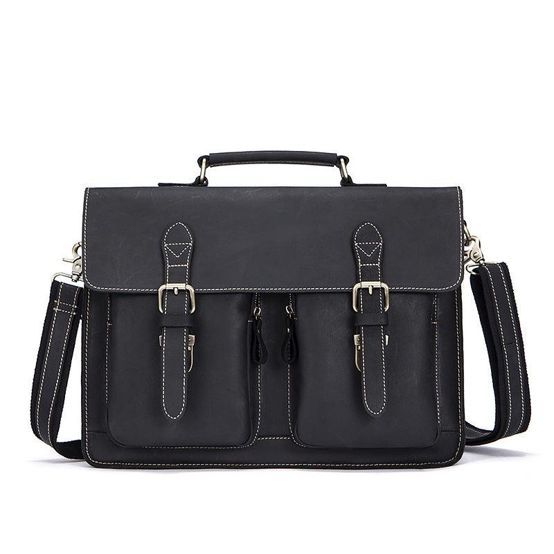 Guangzhou men's bag manufacturers retro Crazy Horse Leather Crossbody Bag men men bag wholesale trade - melvincucci