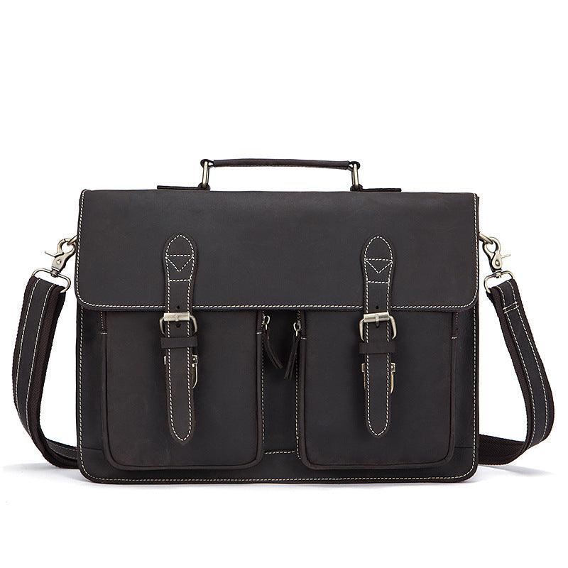 Guangzhou men's bag manufacturers retro Crazy Horse Leather Crossbody Bag men men bag wholesale trade - melvincucci
