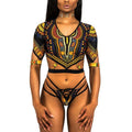 Half Sleeve Ankara Bikini - melvincucci