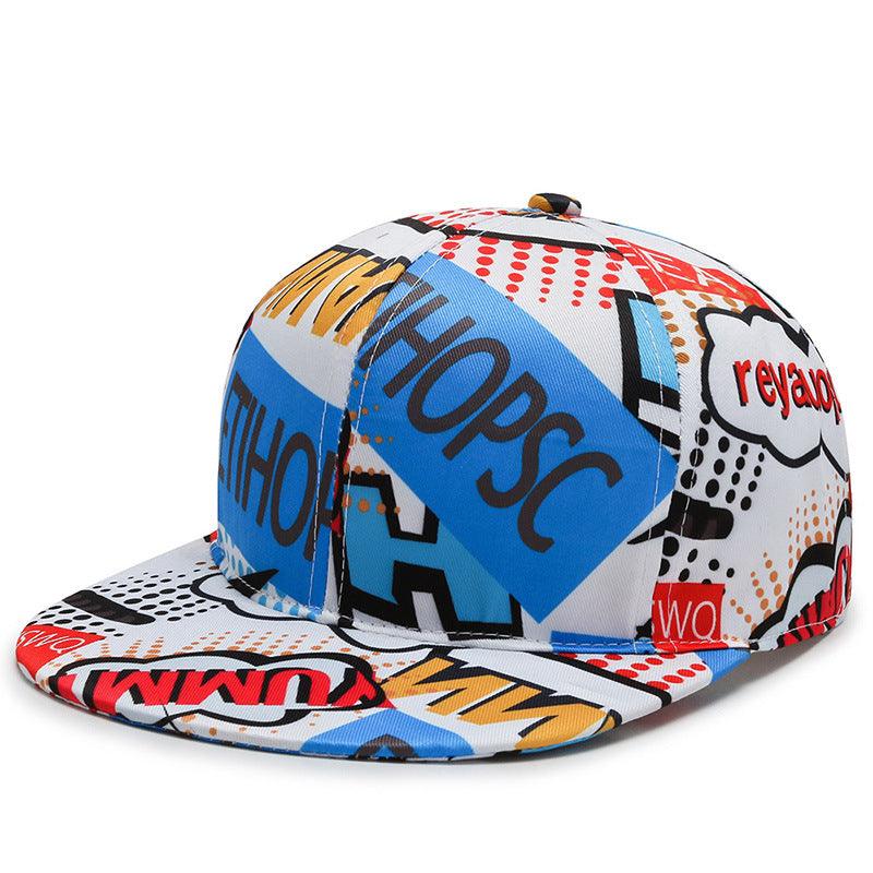 Hat Men And Women Trend Print Element Baseball Cap - melvincucci