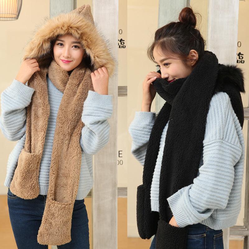 Hat scarf and gloves one set - melvincucci
