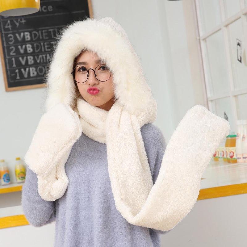 Hat scarf and gloves one set - melvincucci