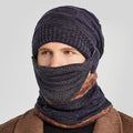 Hat Scarf Mask Three-piece Suit For Men To Keep Warm - melvincucci