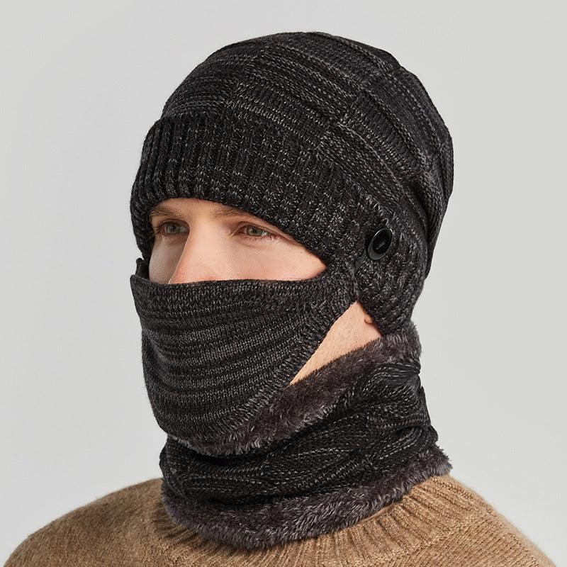 Hat Scarf Mask Three-piece Suit For Men To Keep Warm - melvincucci