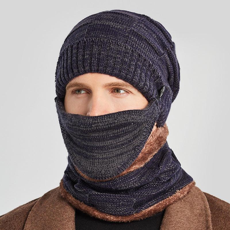 Hat Scarf Mask Three-piece Suit For Men To Keep Warm - melvincucci