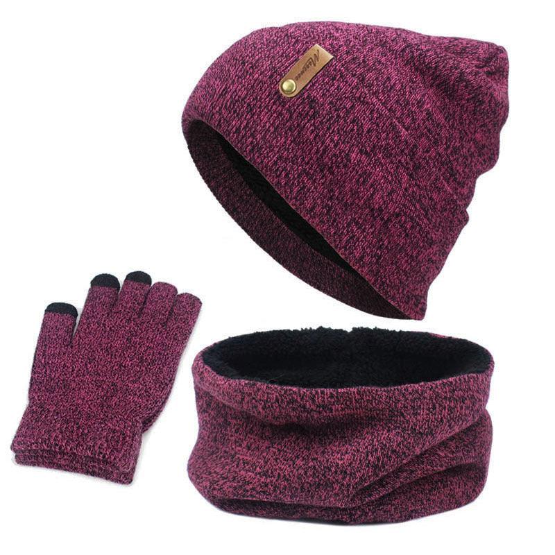 Hat scarf touch screen gloves set - melvincucci