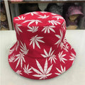 Hemp Leaf Fisherman Hat Cotton Maple Leaf Basin Hat Men And Women Fashion Fishing Hat Summer Outdoor Shade Sun Sat - melvincucci
