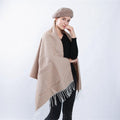 Herringbone Fringe Pocket Shawl Scarf Women - melvincucci
