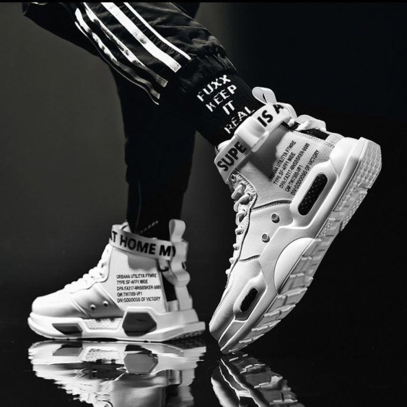 High-top Shoes Men's Shoes Korean Style Trendy Sports Boys Couple Shoes - melvincucci