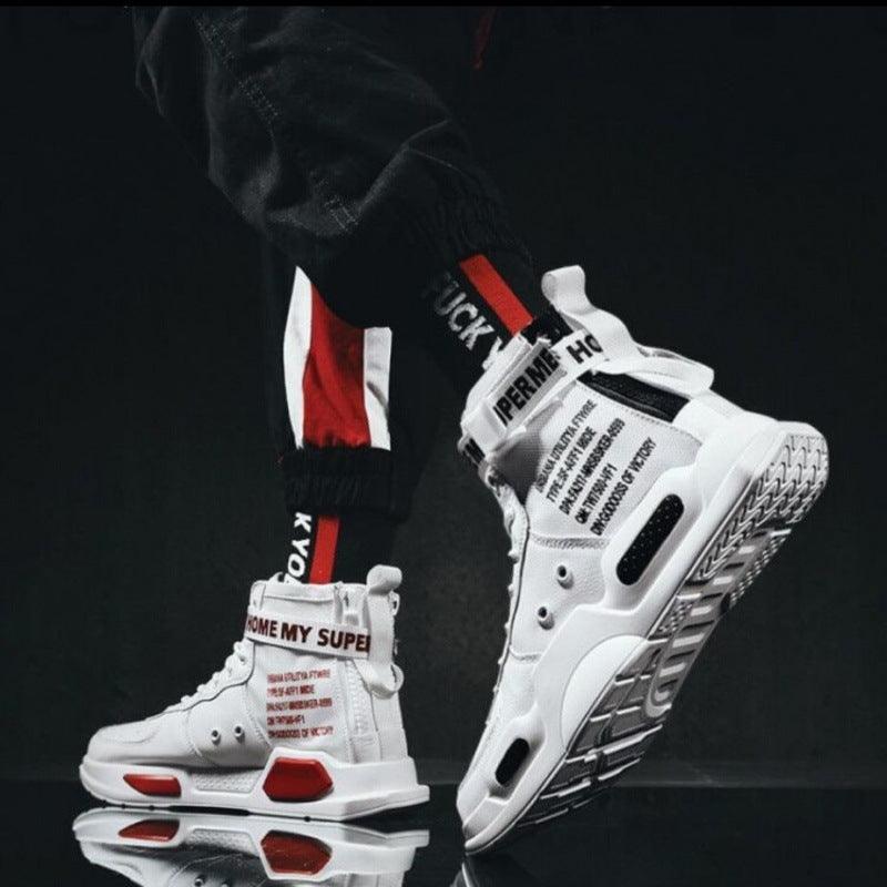 High-top Shoes Men's Shoes Korean Style Trendy Sports Boys Couple Shoes - melvincucci
