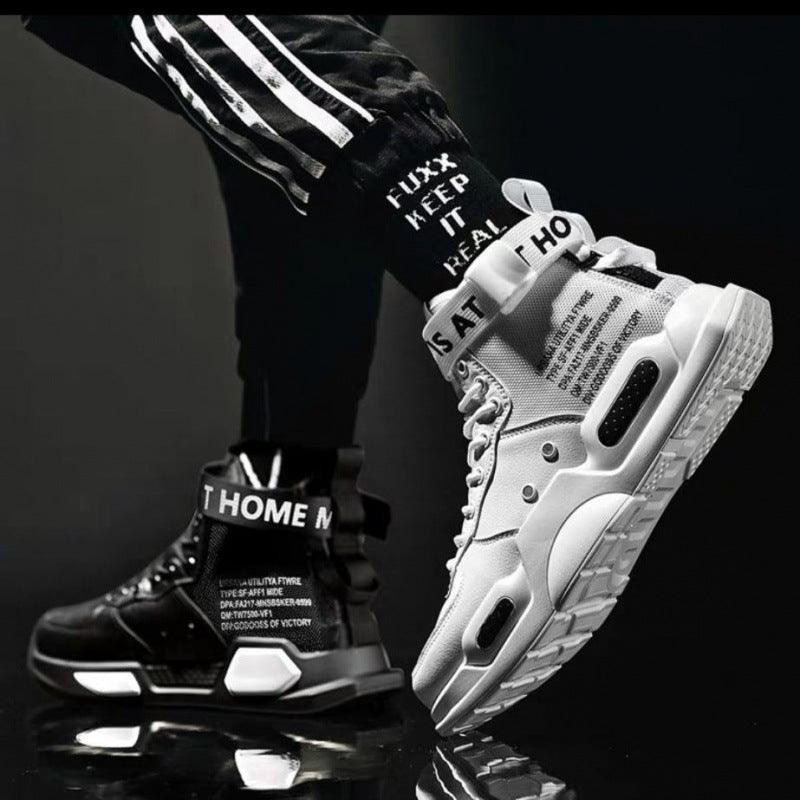 High-top Shoes Men's Shoes Korean Style Trendy Sports Boys Couple Shoes - melvincucci