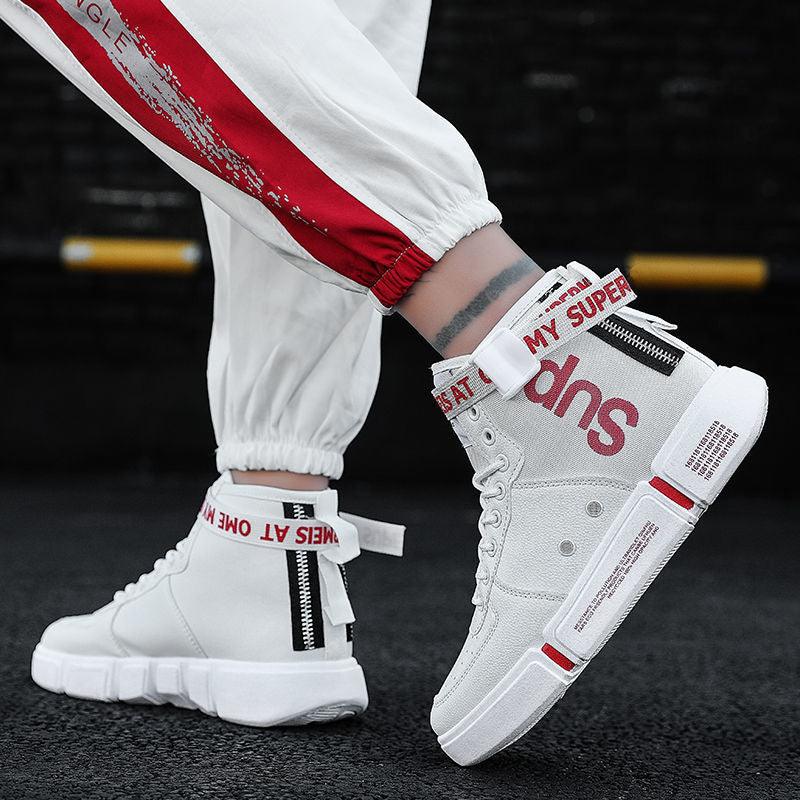 High-top Shoes Men's Shoes Korean Style Trendy Sports Boys Couple Shoes - melvincucci