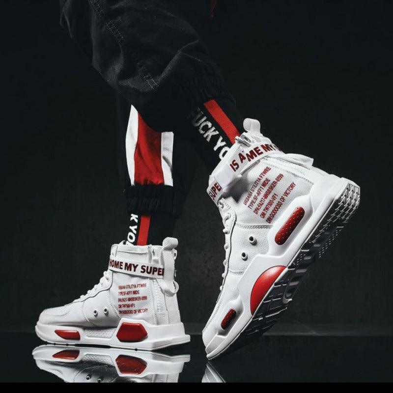 High-top Shoes Men's Shoes Korean Style Trendy Sports Boys Couple Shoes - melvincucci