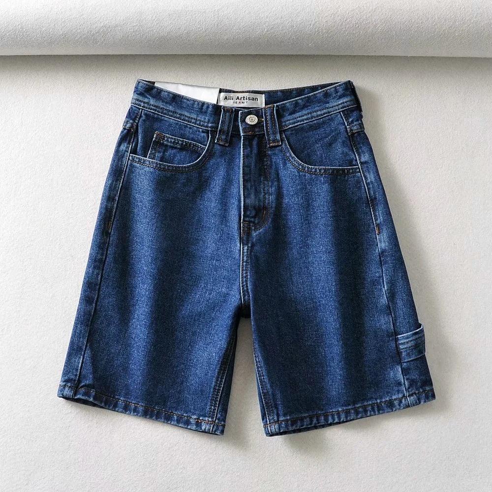 High Waist pant, Fashionable Tooling, Denim Pants - melvincucci