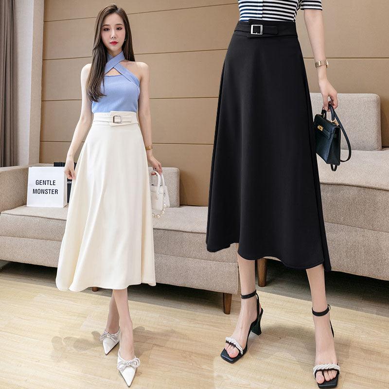 High Waist Skirt Women Drape Mid-length Large Skirt Umbrella Skirt - melvincucci