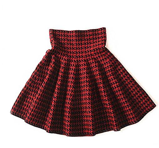 High Waist Stretch Knit Skirt Sexy Slim All-Match Pleated Skirt Casual Student Skirt Women - melvincucci