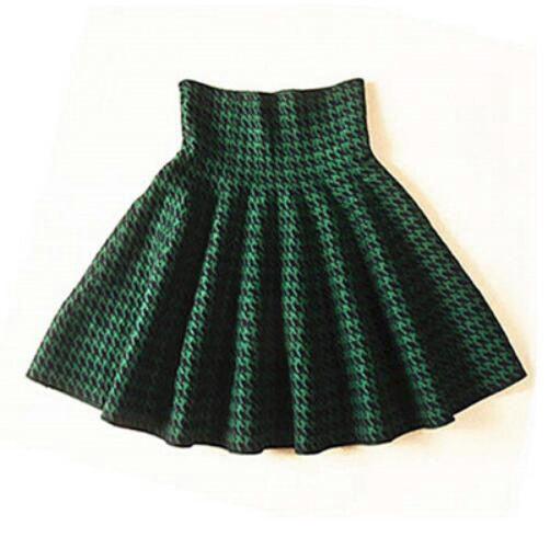 High Waist Stretch Knit Skirt Sexy Slim All-Match Pleated Skirt Casual Student Skirt Women - melvincucci