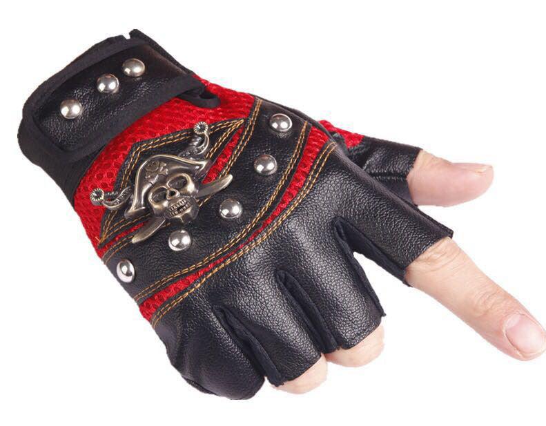 Hip hop Break Dancing Sport Riding Skull Gloves - melvincucci