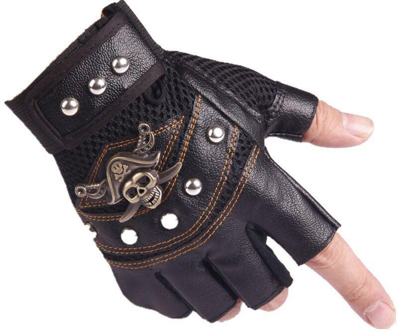 Hip hop Break Dancing Sport Riding Skull Gloves - melvincucci