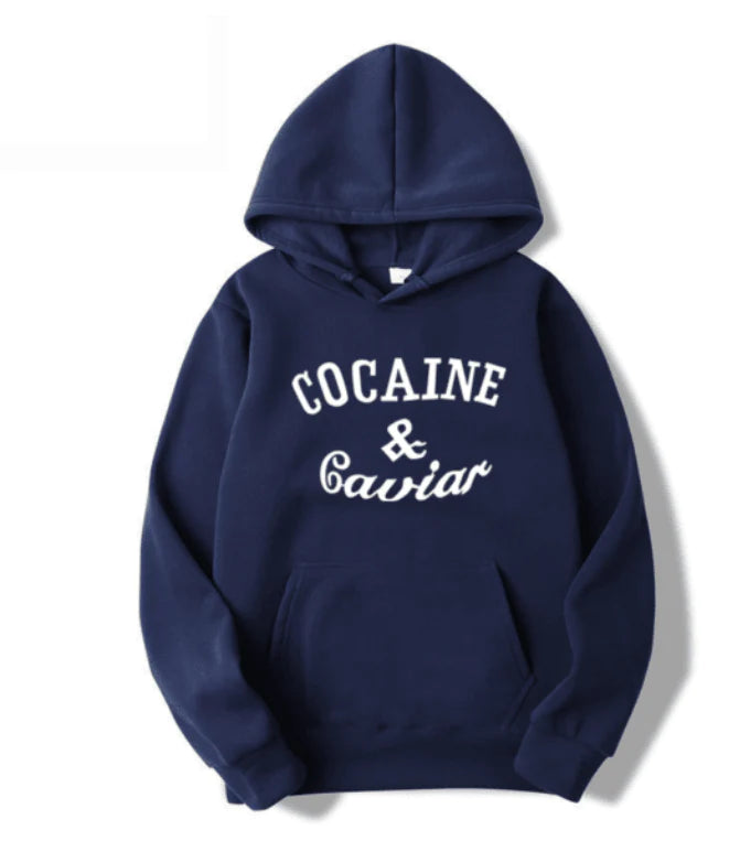 Hip Hop Letter Fleece Sweatshirt Pullover Sweatshirt - melvincucci