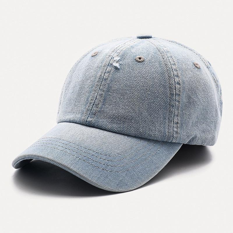Hole Denim Korean Men And Women General Baseball Caps - melvincucci