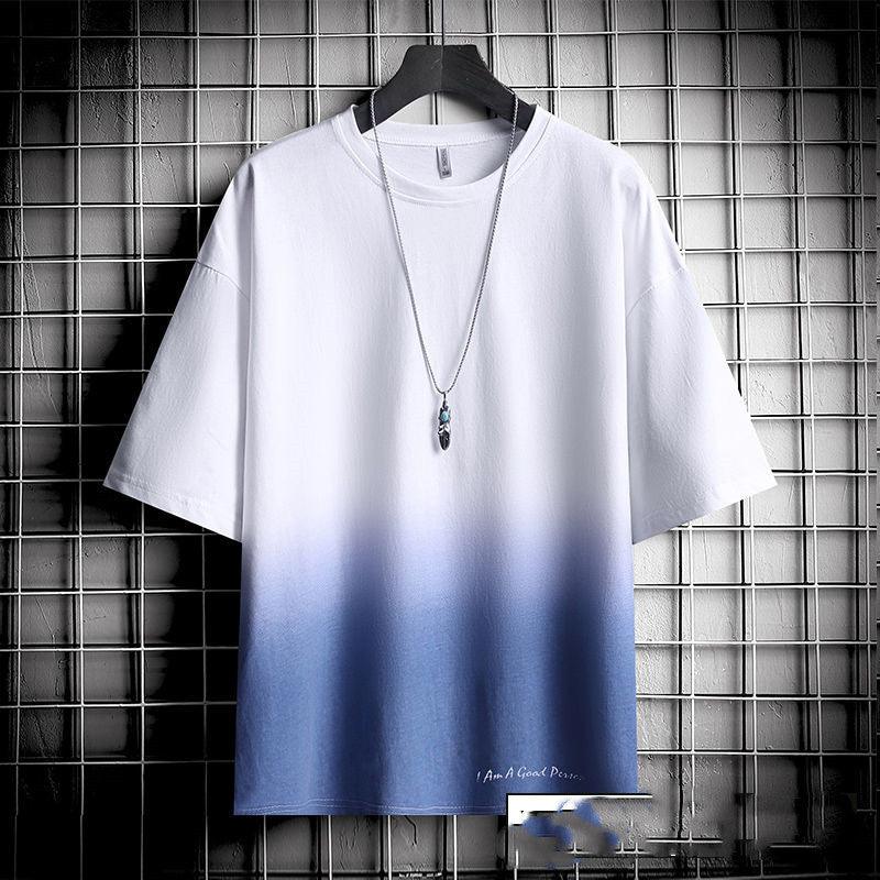 Hong Kong style loose T-shirt men - melvincucci