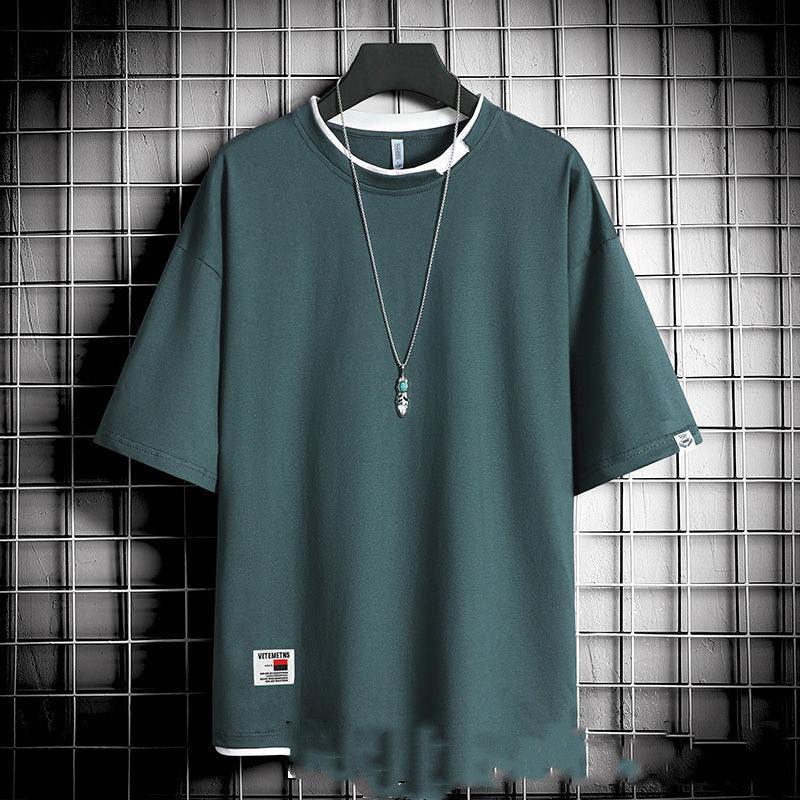 Hong Kong style loose T-shirt men - melvincucci