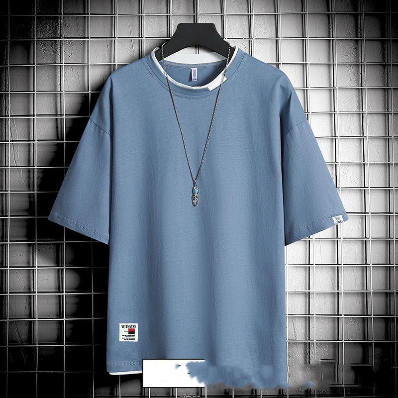 Hong Kong style loose T-shirt men - melvincucci