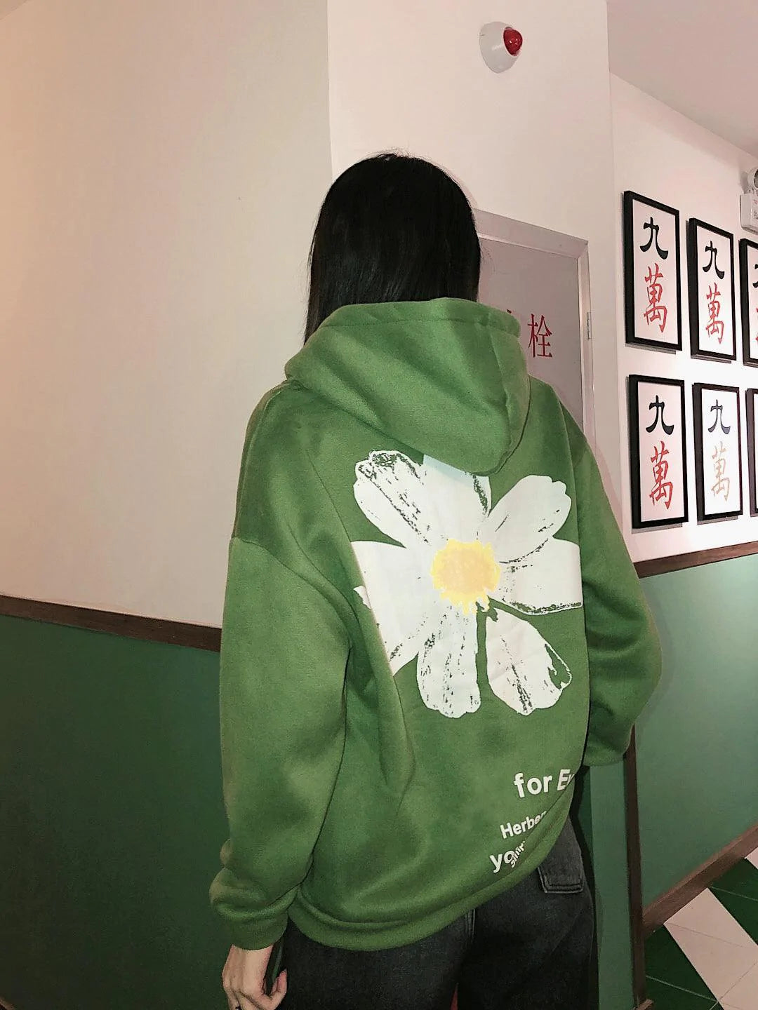 Hooded flower sweatshirt - melvincucci